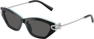 Tiffany & Co. Sunglasses, female, Black, Size: 53 MM Stylish Sunglasses with Unique Design