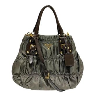 Prada Pre-owned Handbags, female, Green, Size: ONE SIZE Pre-owned Vintage Handbag