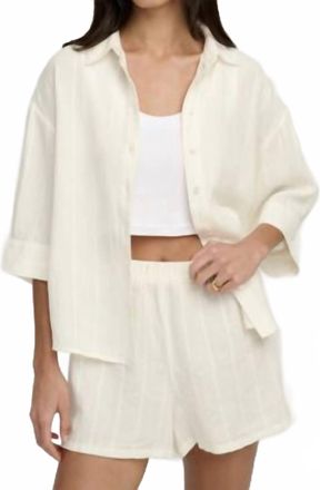 Favorite Daughter Off Duty Shirt In Cream