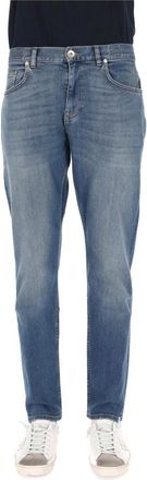 Eleventy Slim-fit Jeans - Heren - Loose Fit Jeans - Blauw - W30 - Katoen - Jeans