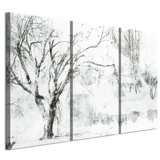 OEM Cuadro Sobre Lienzo Italiano De 90 X 60 Cm, Tr&iacute;ptico - Estilo Cl&aacute;sico - Naturaleza Cuadro Sobre Lienzo Italiano De 120 X 80 Cm, Tr&iacute;ptico - Estilo Cl&aacute;s