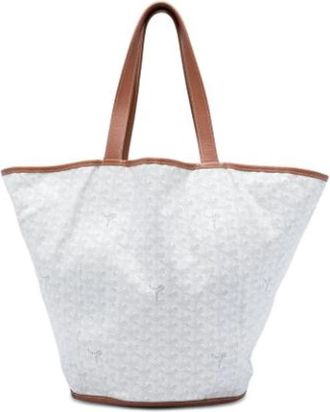 Goyard Pre-owned Belharra Tote - Dames - Vintage Shopper - Wit - ONE Size - Leer - Vintage