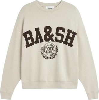BA&SH Hoodies & sweatvesten, Dames, Beige, M, Katoen, Sweat Fenja
