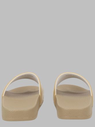 HUGO BOSS Logo-Embroidered Slides - Beige