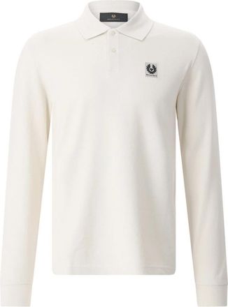 Belstaff Polo Shirt met lange mouwen - Heren - Polos - Beige - S - Katoen - Tops