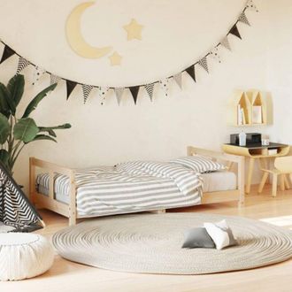 vidaXL Giroletto per Bambini 80x160 cm in Legno Massello di Pino - Vidaxl
