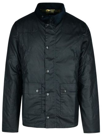 Barbour Reelin Navy Waxed Cotton Jacket