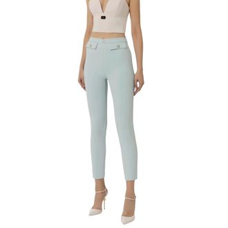Elisabetta Franchi Mujer, Pantalones, Verde, Talla: S
