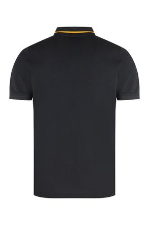 K-Way Mens Jud Cotton-Piqu&eacute; Polo Shirt Black T-shirts And Polos