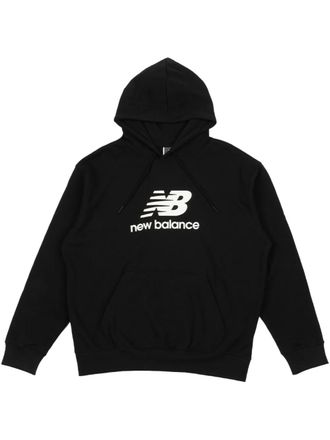New Balance Sports Essentials Grey hoodie - men - Recycled Polyester/Cotton - S - Black