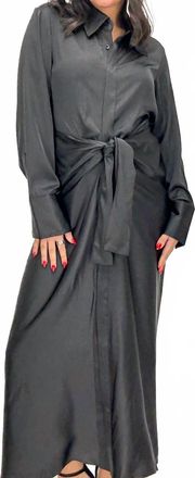 Elan Natalia Maxi Dress In Black