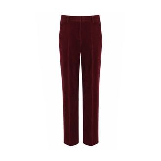 Antonelli Straight Trousers - female - Antonelli Firenze - Straight Trousers - Red - L - Trousers