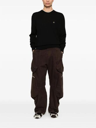 Vivienne Westwood Cashmere-Blend Crew Neck Sweater - Black