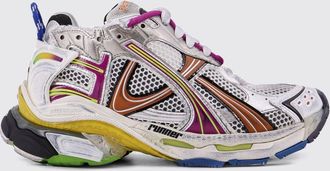 Balenciaga Sneakers Runner in mesh con effetto usurato e suola oversize