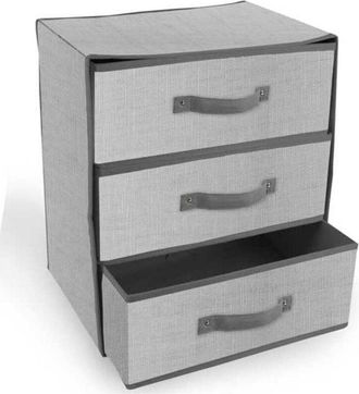 Trade Shop Trade Shop - Cajas De Contenedor De Caja En Tnt A 3 Cajones Espacio Plegable 30x36