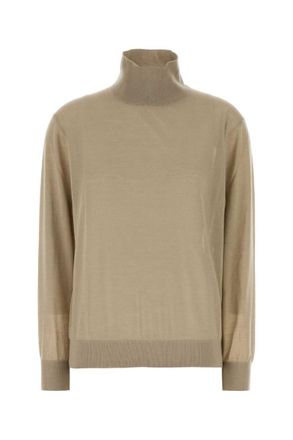 The Row Light Brown Turtle Neck Sweater