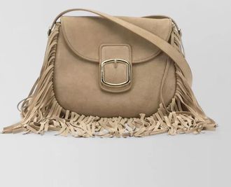 Santoni leather crossbody bag