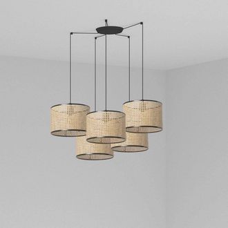 Netlighting Mambo Triple Cylindrical Cluster Drop Light Beige E27