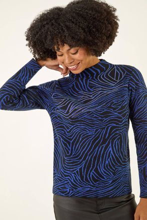 Roman Animal Sequin Knit Jumper