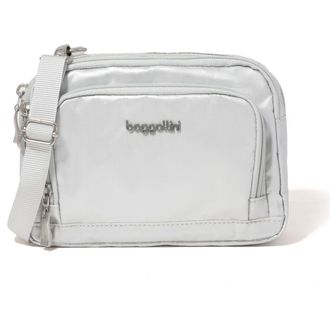 Baggallini Trifecta RFID Wallet Crossbody Bag in Silver Metallic at Nordstrom