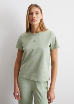 Marc O'Polo Pyjamaoberteil MARC OPOLO Lounge T-Shirt, Damen, Gr. XL, hellgr&uuml;n, Obermaterial: 100% Baumwolle, h&uuml;ftlang, Rundhals, Shirts Pyjamaoberteil, Kurzarm, R