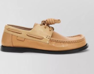 Loewe leather boat shoes