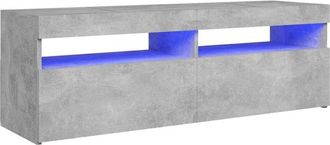 vidaXL Vidaxl - tv Cabinet with led Lights Concrete Grey 120x35x40 cm