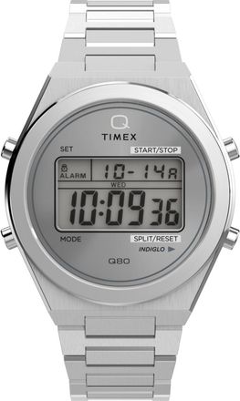 Timex Q Timex Heren Horloge Zilverkleurig TW2Y09800
