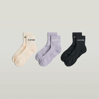 G-Star Anklet Sokken 3 Paar - Meerkleurig - Dames