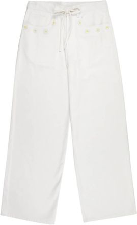 Monoki Womens Vegas Straight Cut Pant In Off White