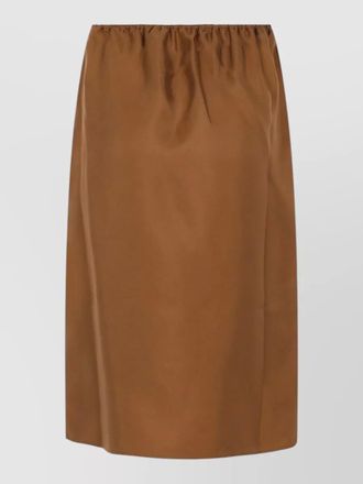 Loulou Studio midi skirt straight cut plain design