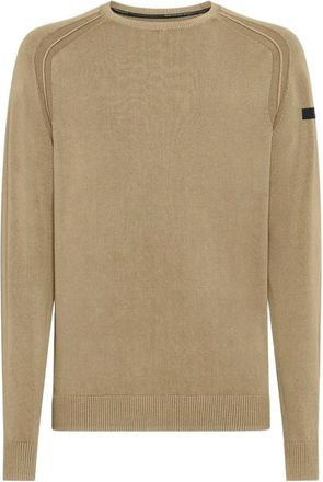 Roberto Ricci Design Rrd, Truien & Vesten, Heren, Beige, M, Katoen, Cotton Techno Wash Rond Gebreid