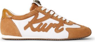 Kurt Geiger Womens Leather Islington Sneakers - Tan - Size UK 4