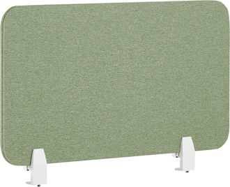Beliani Panel Separador Verde Claro 80 X 40 Cm Poli&eacute;ster Pet Pantalla Ac&uacute;stica Wally