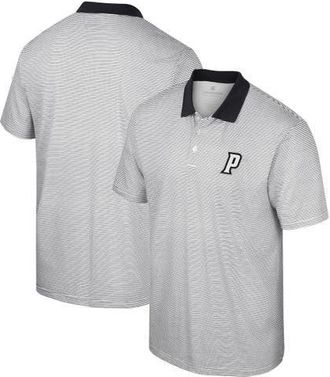 Colosseum Mens Colosseum White/Black Providence Friars Print Stripe Polo at Nordstrom, Size Xxx-Large