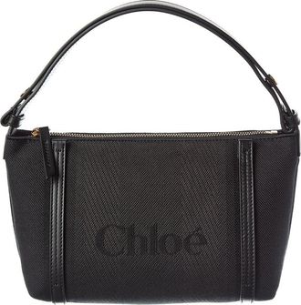 Chlo&eacute; Carry Canvas & Leather Shoulder Bag