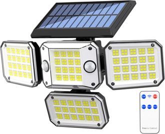 OEM Applique Solaire - 296 Led - Detector De Movimiento - 3500 Lm - 7000 K - Ip65 - Para Jardin Garage Terraza - 1 Unidad