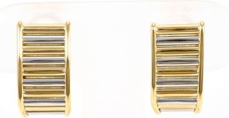 C&A Unbranded Platinum yellow gold yellow gold (18K) Platinum Hoop Earrings (Pre-Owned)