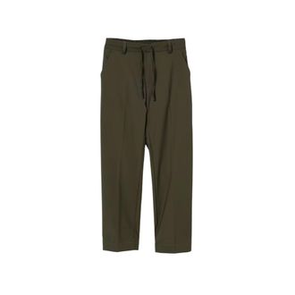 Paolo Pecora Straight Trousers, male, Green, Size: 10 Y Pp4220Oliva Straight Trousers