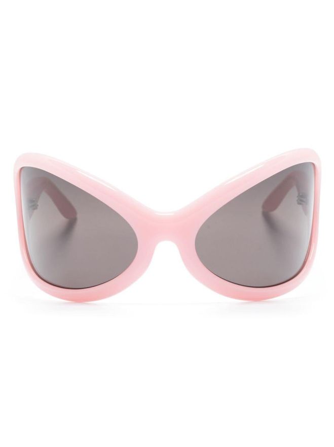 oversized round-frame sunglasses - Pink
