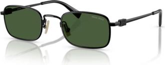 Miu Miu 0mu A53s Rectangular Metal Frame Sunglasses