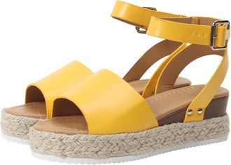 Generic Espadrilles Women Ladies Sandals Platform Sandals for Women Dressy Summer Open Toe Buckle Ankle Strap Shoes Mid Heels Fashion Espadrille Ankle Strap S