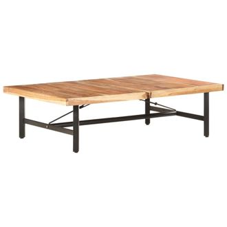 vidaXL Mesa De Centro De Madera Maciza De Acacia 142x90x42 Cm Vidaxl