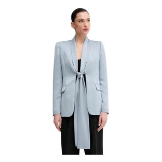 Sandro Ferrone Dames, Jassen, Blauw, Maat: M Leer