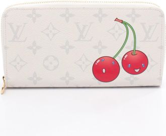 Louis Vuitton Monogram Cherry White Pvc Long Wallet (Bi-Fold) (Pre-Owned)