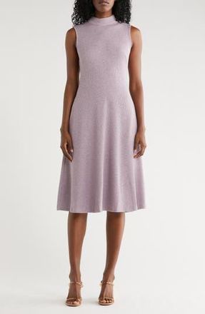 Maggy London Marled Knit Midi Dress in Mauve at Nordstrom Rack, Size 12