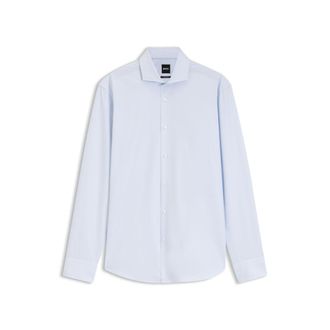 BOSS Regular-fit shirt in structured cotton