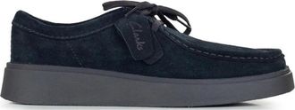 Clarks Torview Trainers - Heren - Veterschoenen - Zwart - 43 EU - Leer - Schoenen