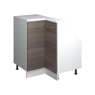 Vicco Armario Para Techo Inclinado Armario De Esquina Rion, Precioso Gris/blanco, 75.6 X 81.6 Cm Con 1 Puerta, Vicco