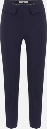 Elisabetta Franchi broek van dubbele stretchcr&ecirc;pe